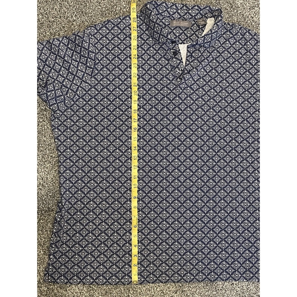 Daniel Cremieux Mens Polo Signature Collection XXL Navy Floral Paisley Golf - Picture 5 of 5